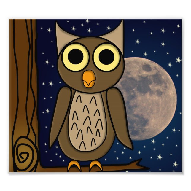 Impression Photo hibou (Devant)