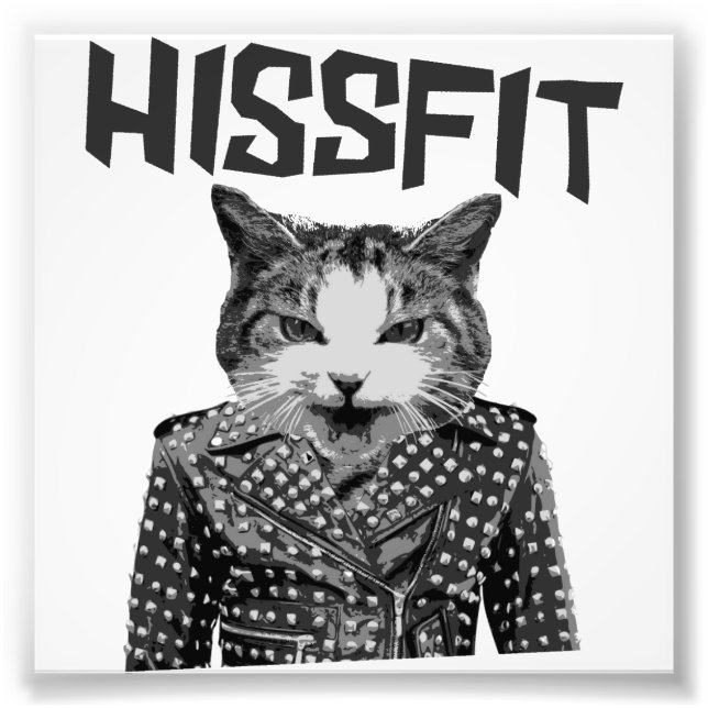 Impression Photo Hissfit Rebel Misfit Kitty Chat (Devant)