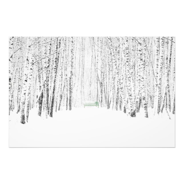 Impression Photo Histoire de Noël blanche (Devant)