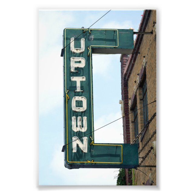 Impression Photo Historique Uptown Theatre, Marceline, Missouri (Devant)
