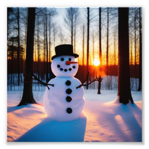 Impression Photo Holiday Snowman