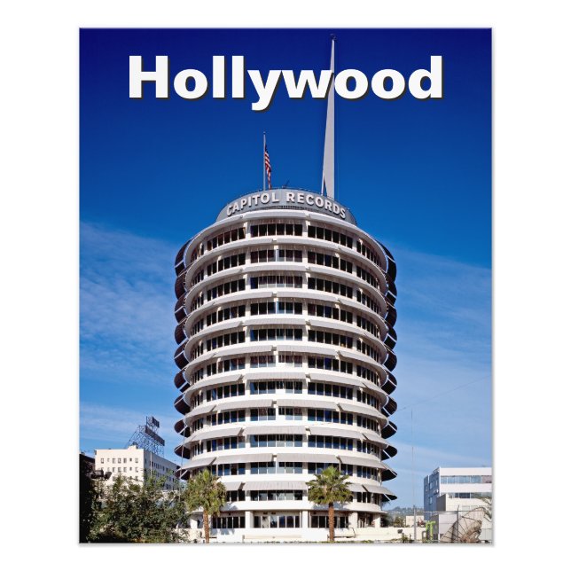 Impression Photo Hollywood Capitol Records (Devant)