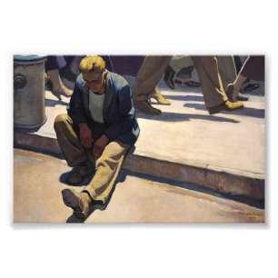 Impression Photo Homme oublié par Maynard Dixon