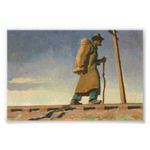 Impression Photo Homme sans abri par Maynard Dixon
