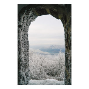 Impression Photo Hongrie : vue sur le Danube en hiver