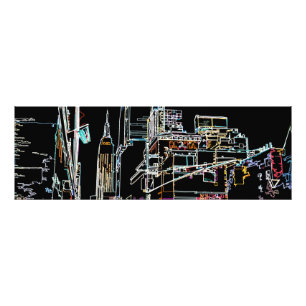 Impression Photo Horizon coloré à Manhattan