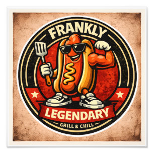 Impression Photo Hot Dog - Franchement Légendaire - Foodie Fiends