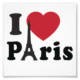 Impression Photo I Heart Paris