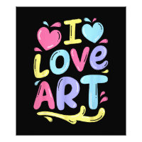 I Love Art, Peintre Artiste Peinture colorée Cadea