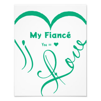Impression Photo I Love My Fiancé • You = ♥ 🫳🏻💍