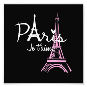 Impression Photo I Love Paris Tour Eiffel France Souvenir français
