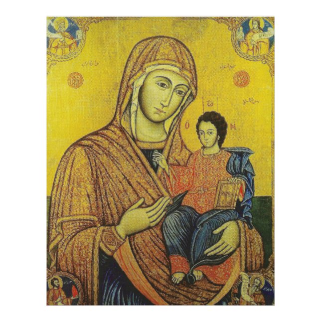 Impression Photo Icône de la Vierge Marie (Devant)