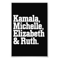 Icône politique féministe Kamala Michelle Elizabet