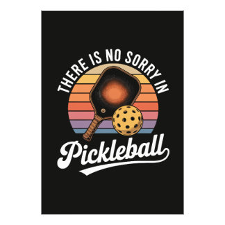 Impression Photo Il n'y a pas de désolé au pickleball