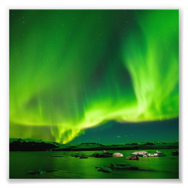 Impression Photo Illuminations du nord de l'Islande (Devant)