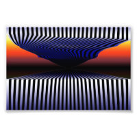 Illusion optique 3D numérique Surréalisme esthétiq