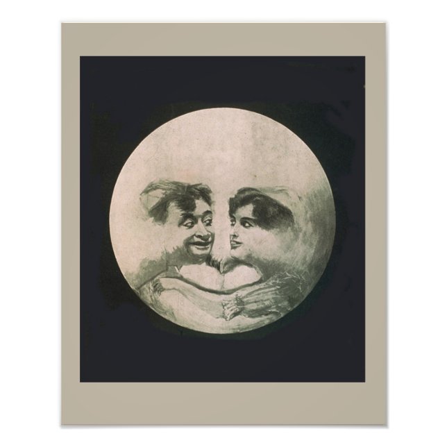 Impression Photo Illusion optique de la lune (Devant)