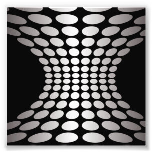 Impression Photo Illusion optique noir et blanc