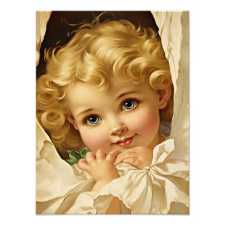 Impression Photo Illustration d'ange de style victorien vintage Amy