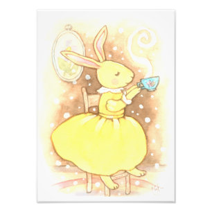 Impression Photo Illustration de la Coupe de lapin de lapin de lapi