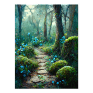 Impression Photo Illustration du jardin de fée d'Imaginaire