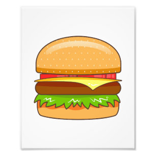 Impression Photo Illustration vectorielle de Burger