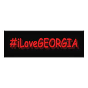 Impression Photo "#iLoveGEORGIA " Joli design. Acheter maintenant