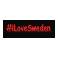"#iLoveSweden" Joli design. Commandez dès maintena