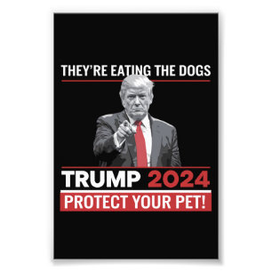 Impression Photo Ils mangent les chiens Trump 2024 Débat