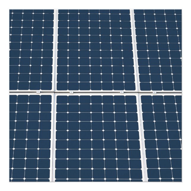 Impression Photo Image amusante d'un panneau solaire (Devant)