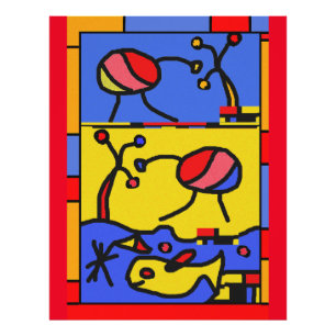 Impression Photo Image avec art moderne poisson