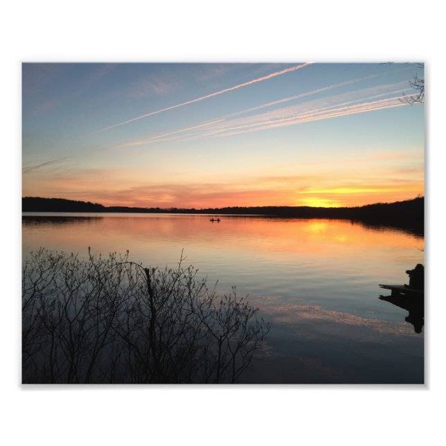 Impression Photo Image du coucher du soleil (Devant)