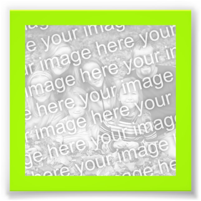 Impression Photo Image vert jaune vif (Devant)