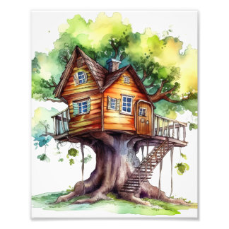 Impression Photo Imaginaire Fairy tree house