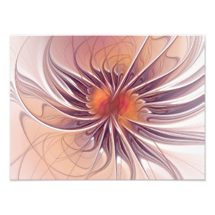 Impression Photo Imaginaire Floral, Fleur Fractale Abstraite Coloré