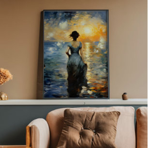 Impression Photo Impressionnisme des filles et de la mer