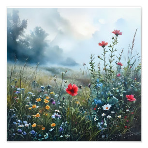Impression Photo Impressionniste Fleur sauvage Meadow