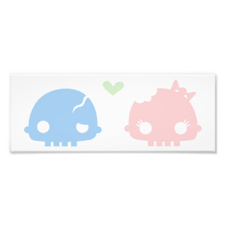 Impression Photo Imprimantes en couple Zombie