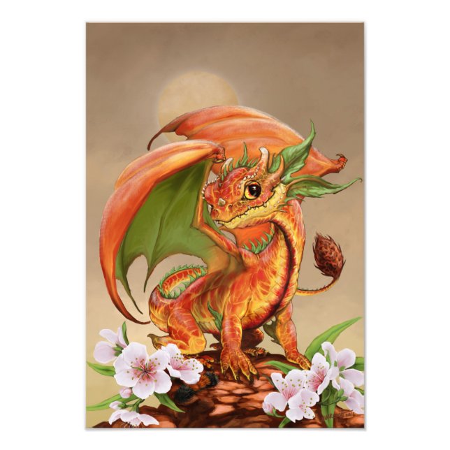 Impression Photo Imprimer Dragon de Pêche 13x19 (Devant)