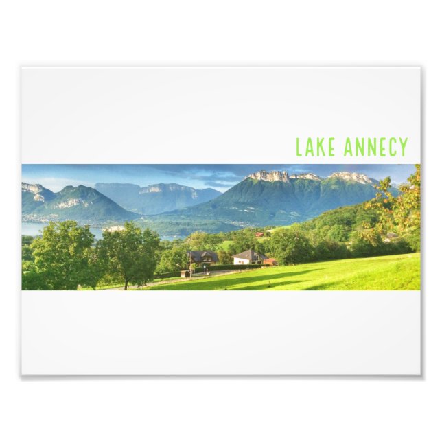 Impression Photo Imprimer le lac d'Annecy (Devant)