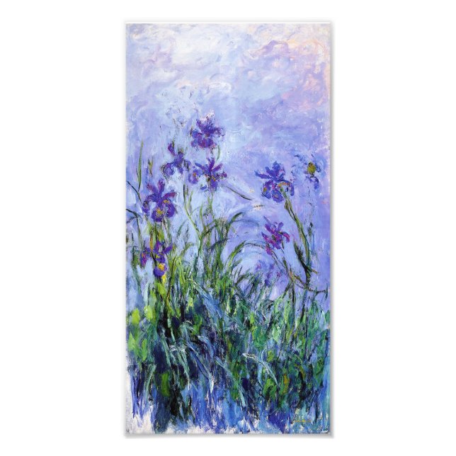 Impression Photo Imprimer Monet Lilac Irises (Devant)