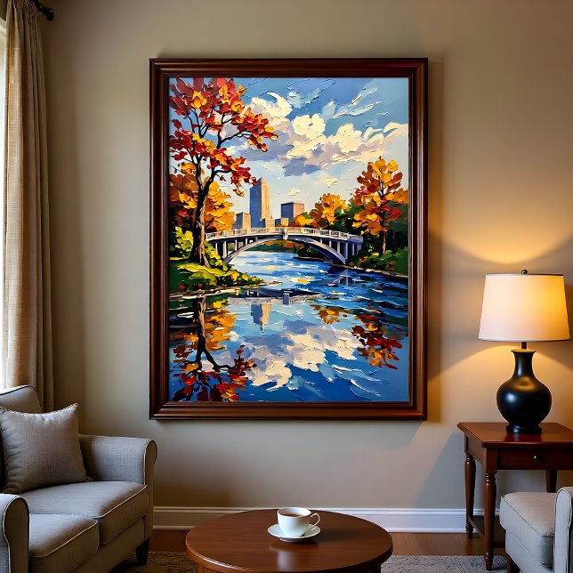 Impression Photo Indianapolis White Bridge Over the White River  (Créateur téléchargé)