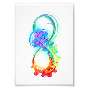 Impression Photo Infinity avec Rainbow Jellyfish