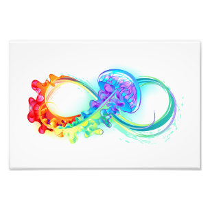 Impression Photo Infinity avec Rainbow Jellyfish
