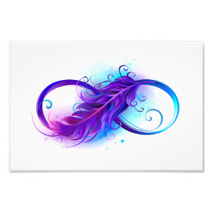 Impression Photo Infinity with purple feather