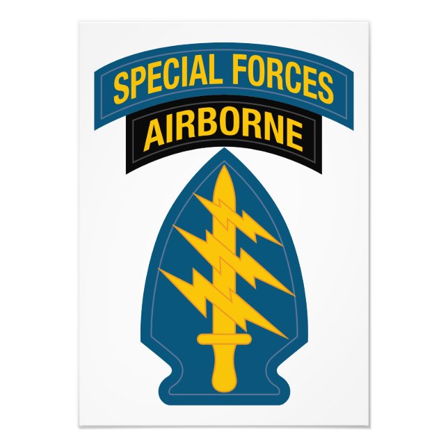 Impression Photo Insigne des forces spéciales - Onglet aéroporté (Devant)