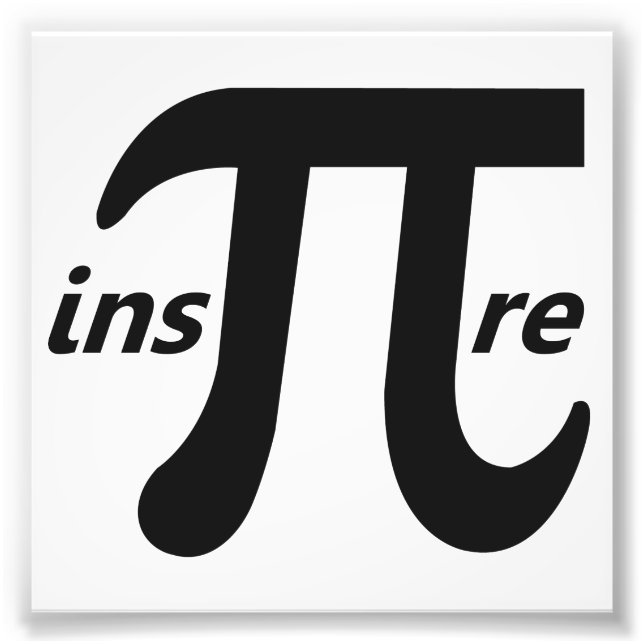 Impression Photo Inspirer Symbole Pi Inspirationnel (Devant)