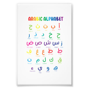Impression Photo Inspirez l'apprentissage de l'arabe : Bel art alph