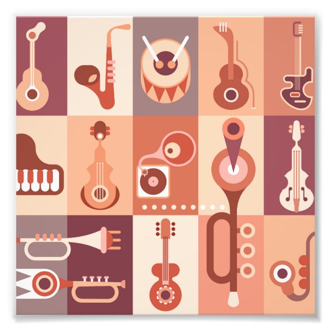 Impression Photo Instruments de musique (Devant)