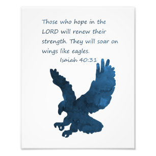 Impression Photo Isaïe 40 31 Bible Verse Eagle